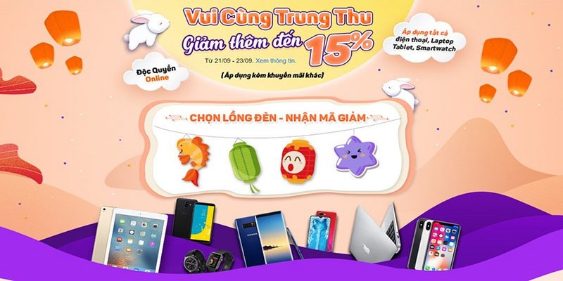 Chú ý về điều kiện tham gia ưu đãi trung thu